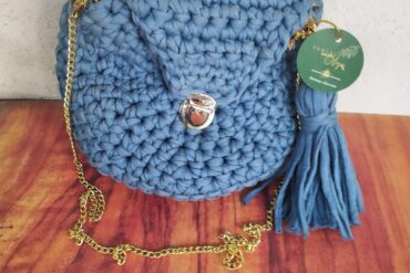 Sac bleu rond