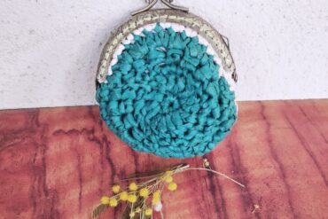Porte monnaie vert rose