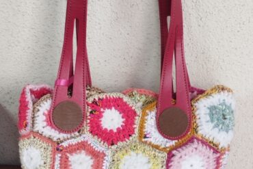 Sac fleuri rouge jaune