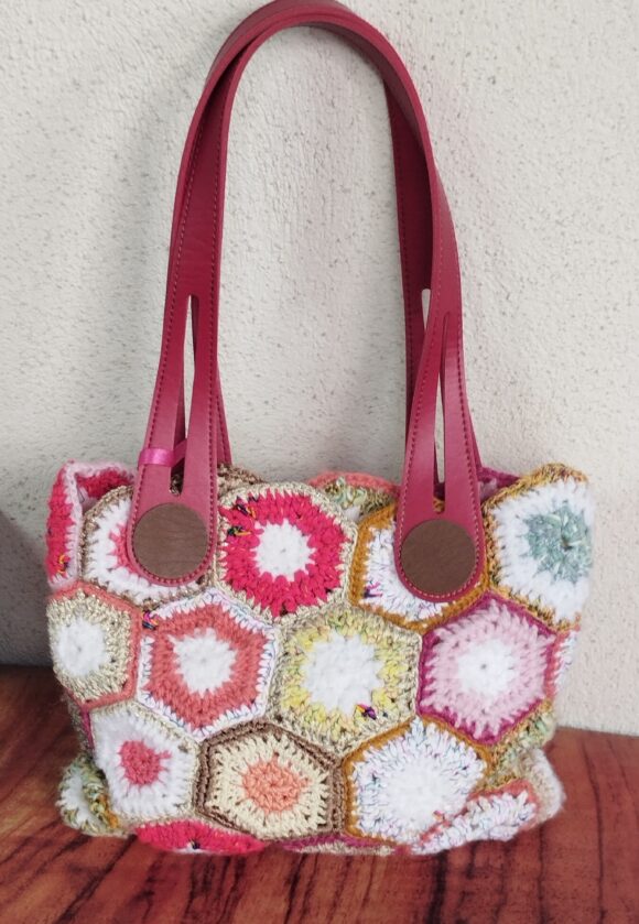 Sac fleuri rouge jaune