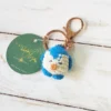Petit oiseau bleu porte-clés