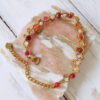 Bracelet orange rouge doré collection Galaxy