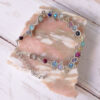 Bracelet bleu violet argenté