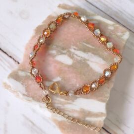 Bracelet orange bronze collection Galaxy