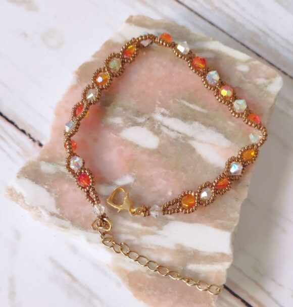 Bracelet orange bronze Galaxy