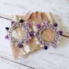 Boucles d'oreilles créoles violettes