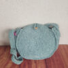 Sac rond vert au crochet