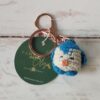 Petit oiseau bleu porte clés crochet