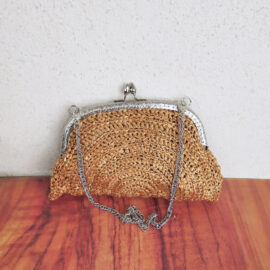 Sac pochette doré