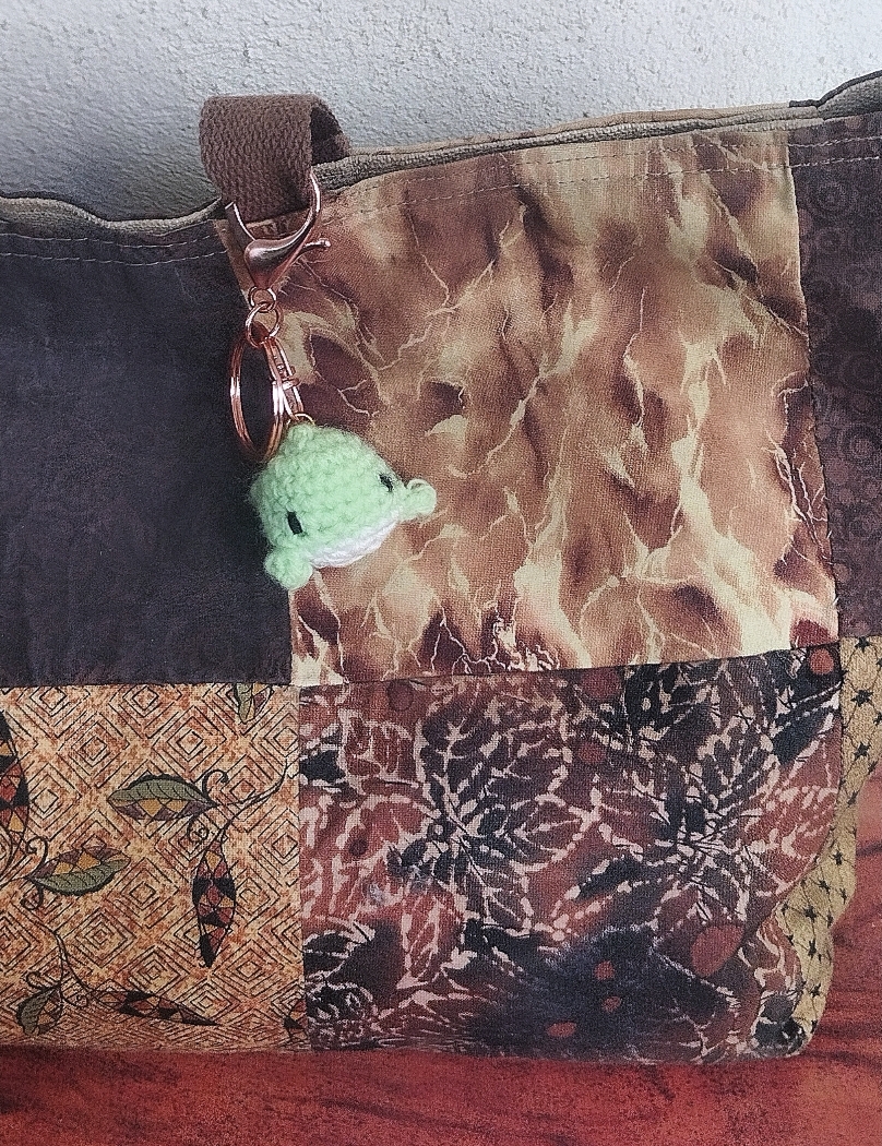 Petite baleine verte porte-clésPetite baleine verte porte-clés