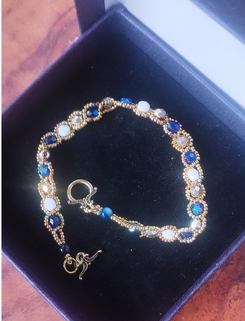 Bracelet bleu nuit doré Galaxy – Image 3