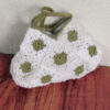 Sac pochette blanc crème vert
