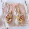 Boucles d'oreilles oranges jaunes Pétale collection Nature