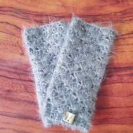 Mitaines vertes claires au crochet